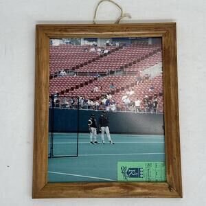 Vintage KC Royals Framed Picture W Game Ticket Kansas City